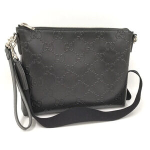 Gucci Bag Jumbo GG Embossed Leather Black